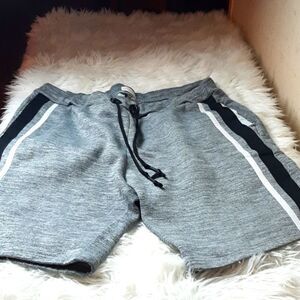 FREE PLANET Mens Sweat Shorts  Gray & Blue New No Tags   ‎ Shorts 40 Wx L 22x11
